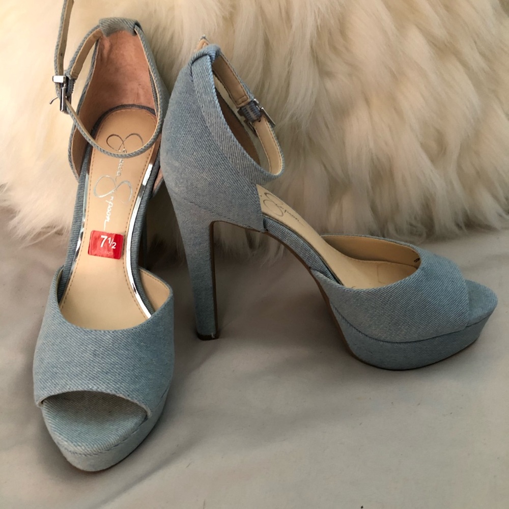 Jessica Simpson open toe heels